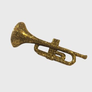 Csillámos hangszer - trombita - arany