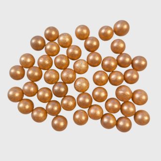 Metál hungarocell golyók - 0,7-1,4 cm - 40 db - réz